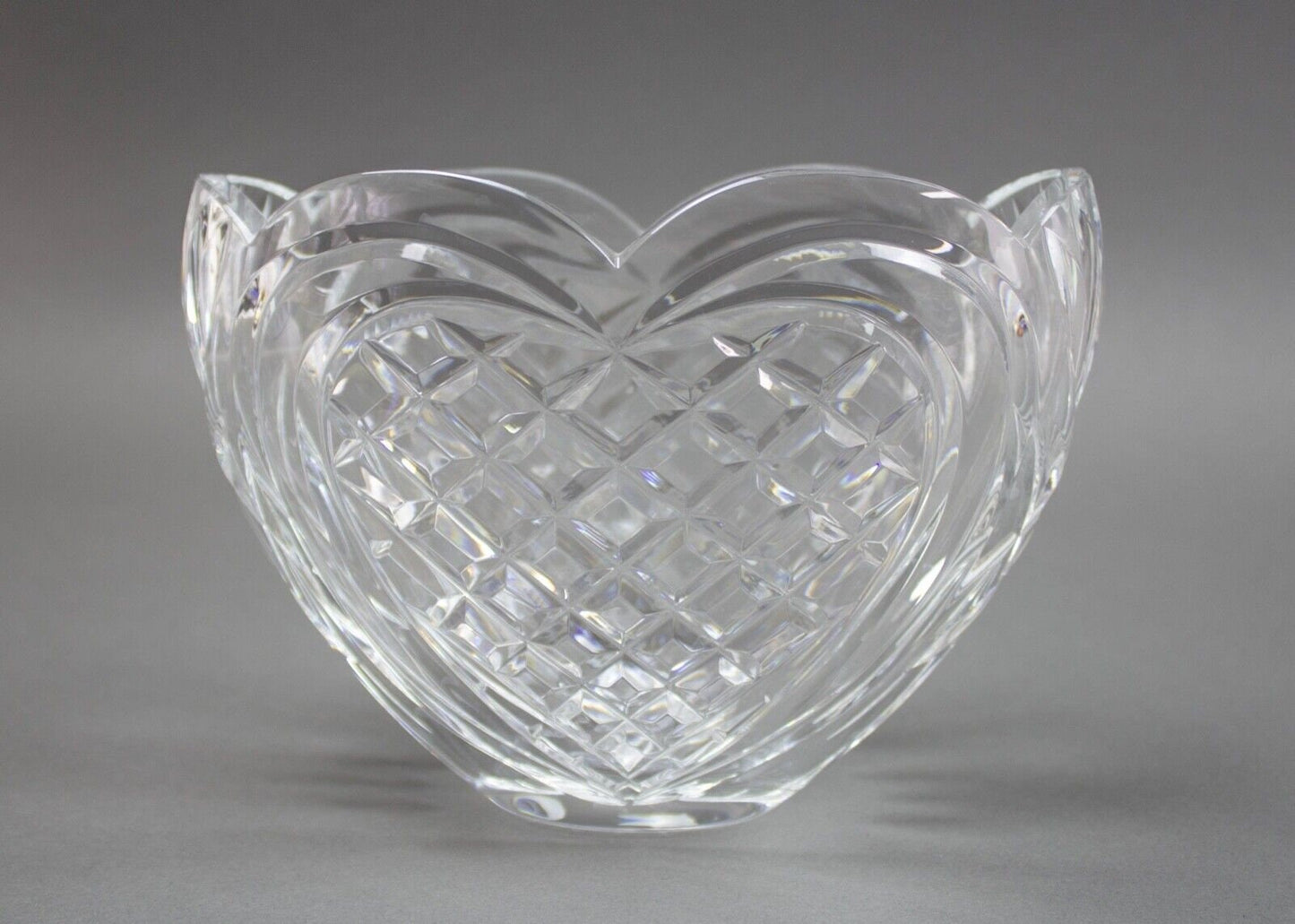 Waterford Crystal "Heart" Bowl Vase 8"