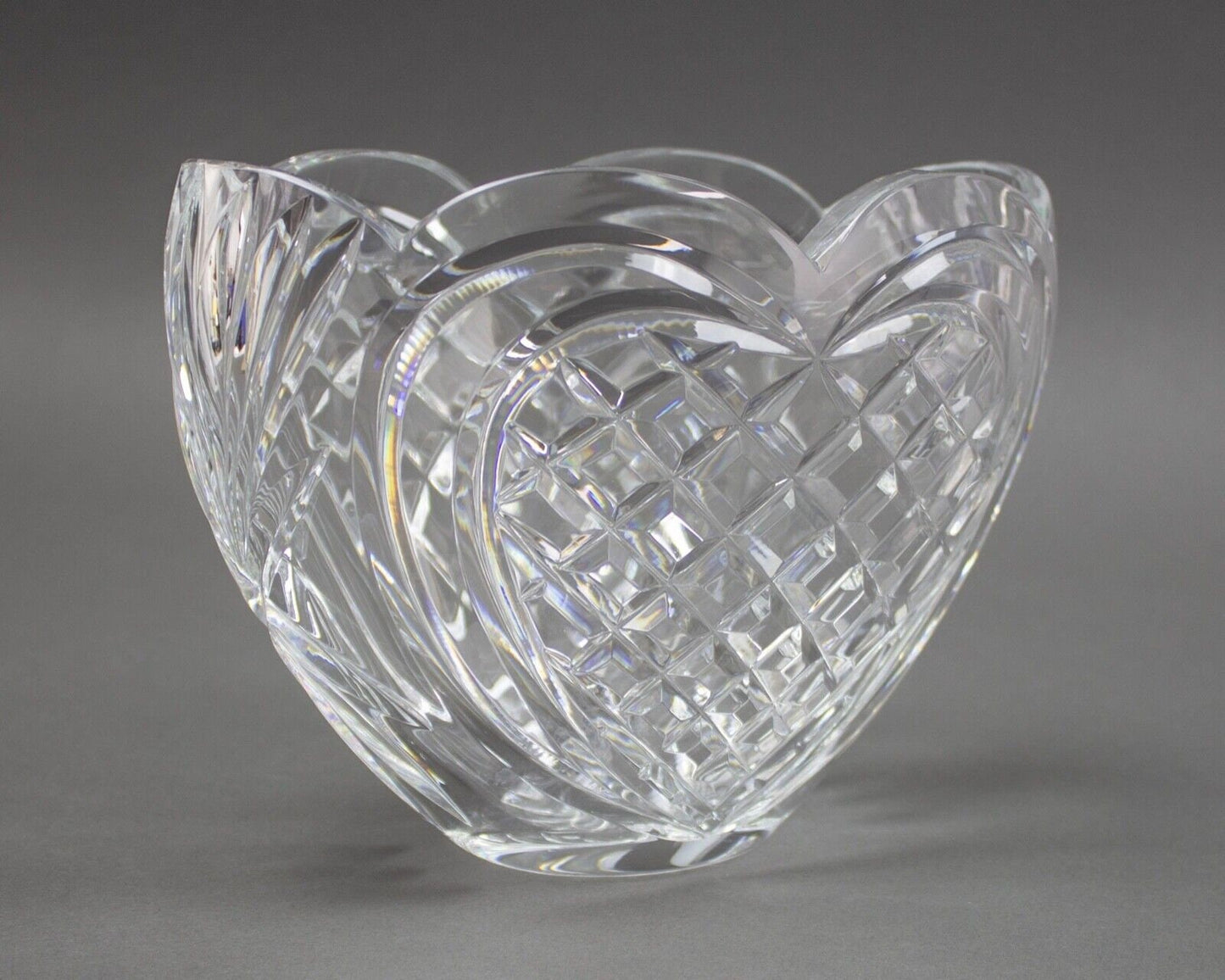 Waterford Crystal "Heart" Bowl Vase 8"