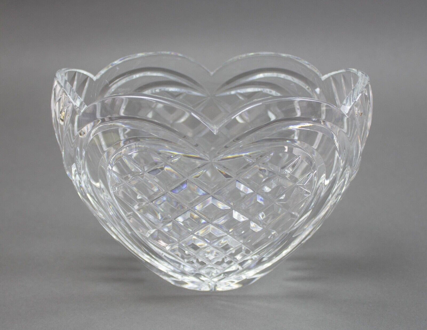 Waterford Crystal "Heart" Bowl Vase 8"