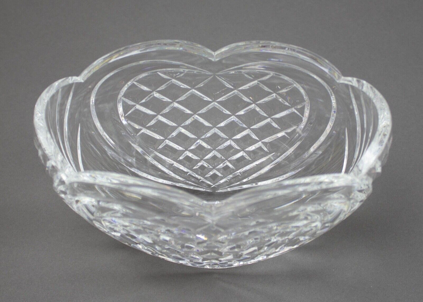 Waterford Crystal "Heart" Bowl Vase 8"