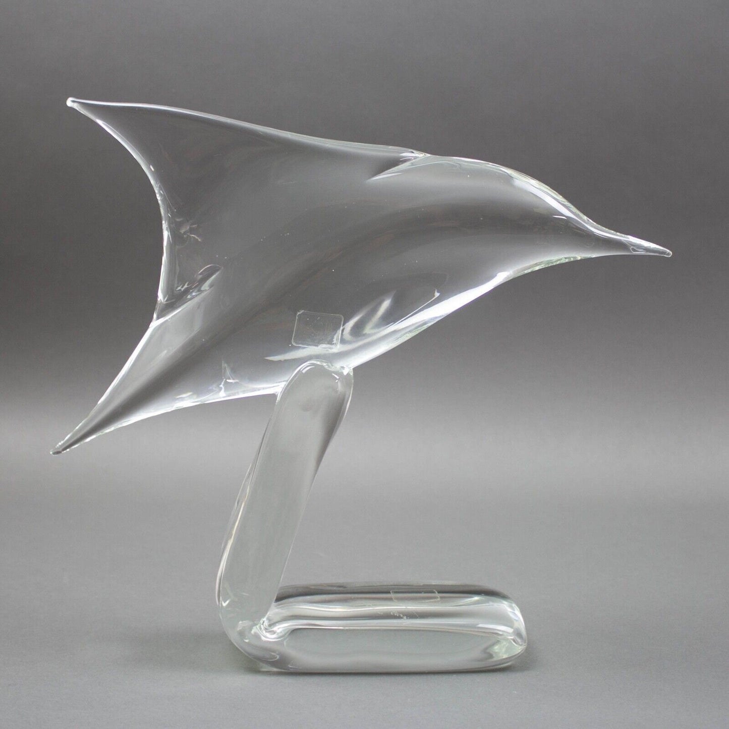 Licio Zanetti For Ultima Crystal Art Large Italian Murano Glass Bird Sculpture