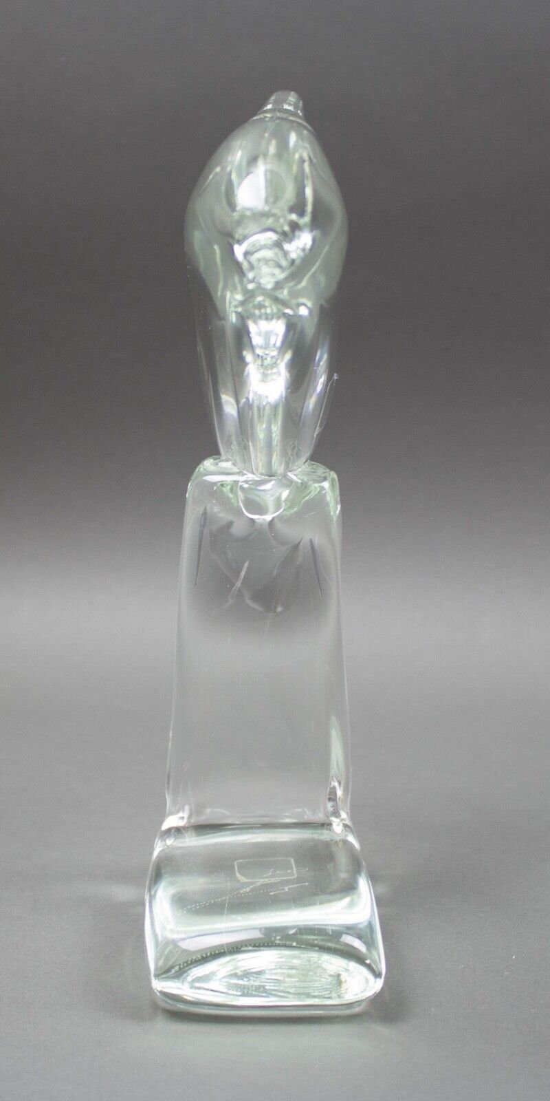 Licio Zanetti For Ultima Crystal Art Large Italian Murano Glass Bird Sculpture