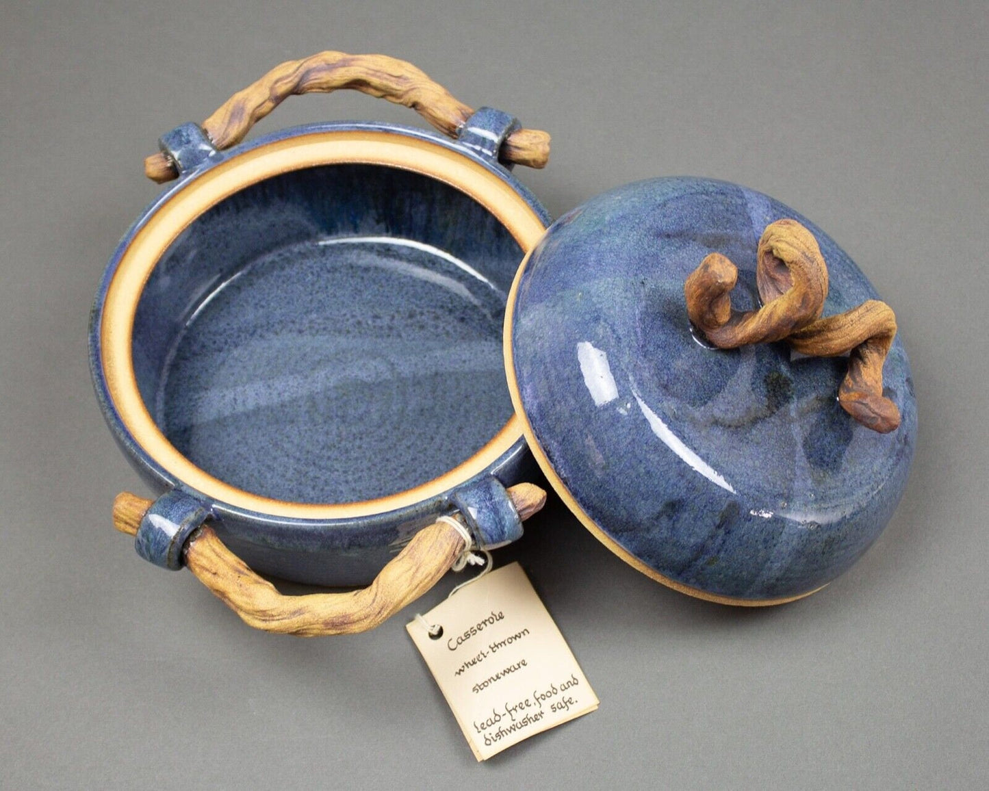 Christy Crews Dunn The Sylvan Studios Casserole Wheel Thrown Stoneware Pottery