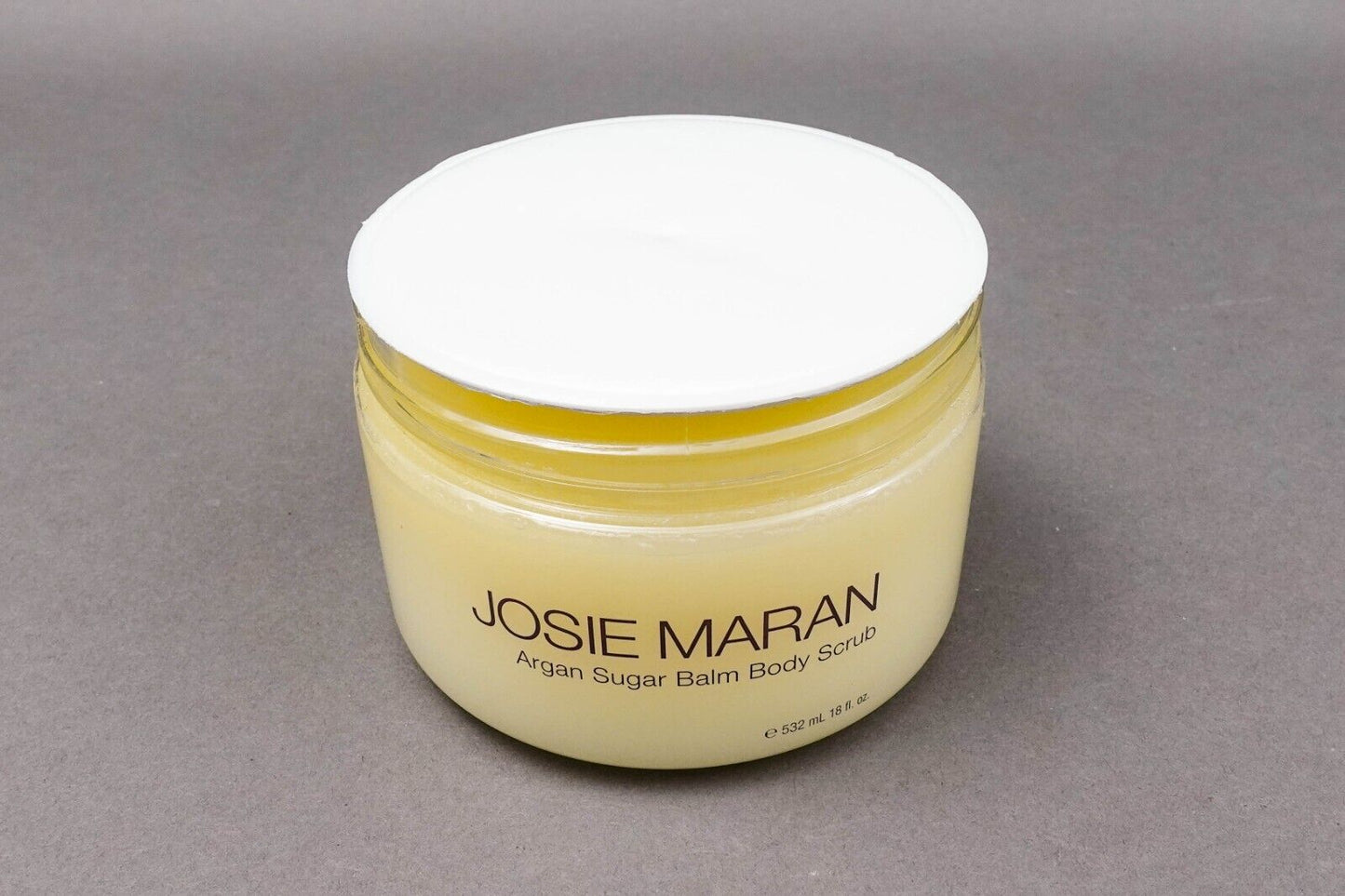 Josie Maran Argan Sugar Balm Body Scrub Limoncello 18 oz / 532 ml New