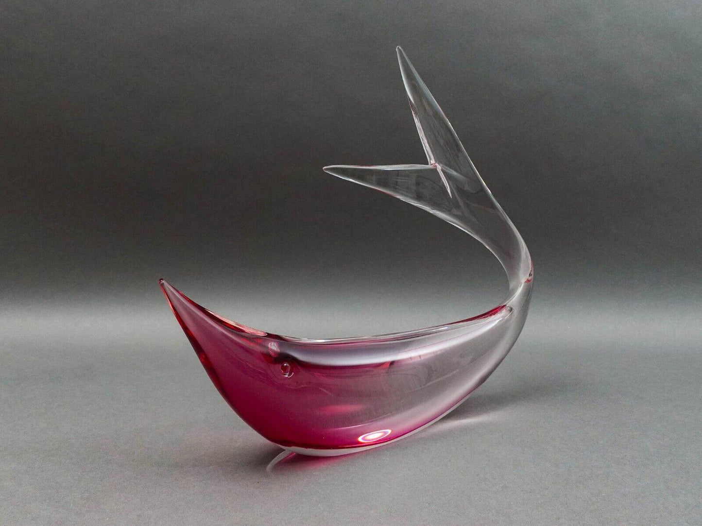 Renato Anatra Signed Murano Italy Large Art Glass Fish Figurine Sculpture 15.25"