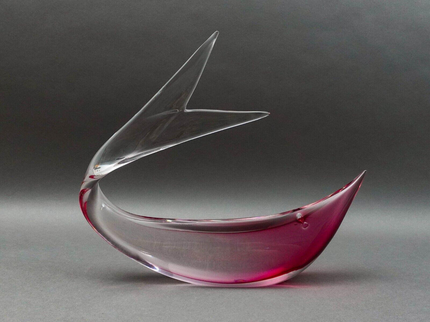 Renato Anatra Signed Murano Italy Large Art Glass Fish Figurine Sculpture 15.25"