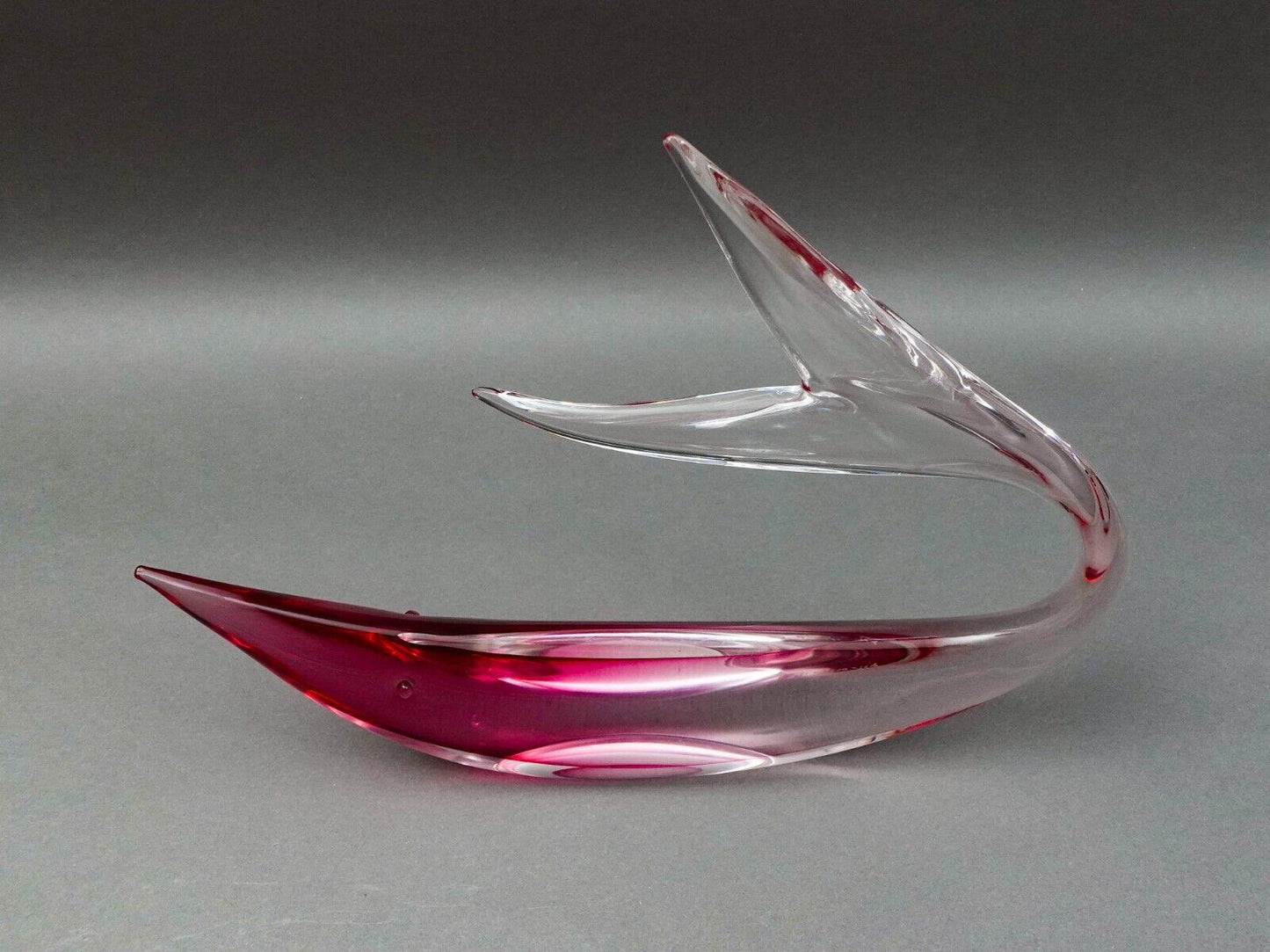 Renato Anatra Signed Murano Italy Large Art Glass Fish Figurine Sculpture 15.25"