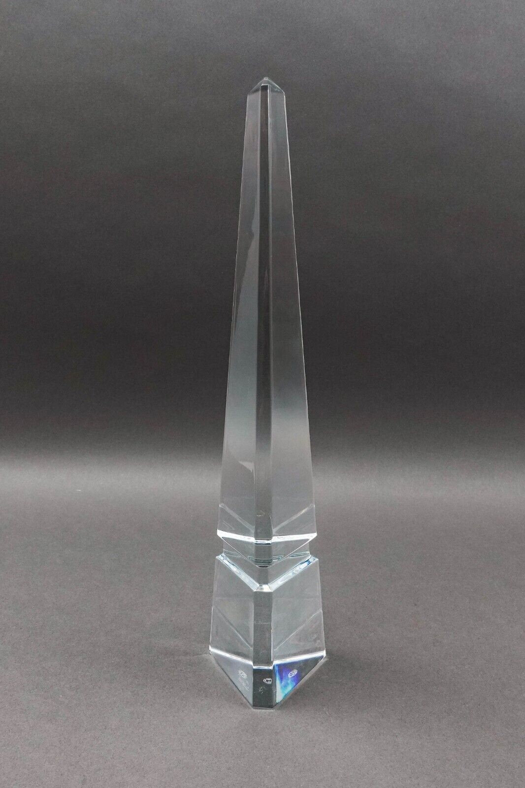 Baccarat Crystal France Osiris Obelisk Louxor Monument Glass Sculpture Large 15"