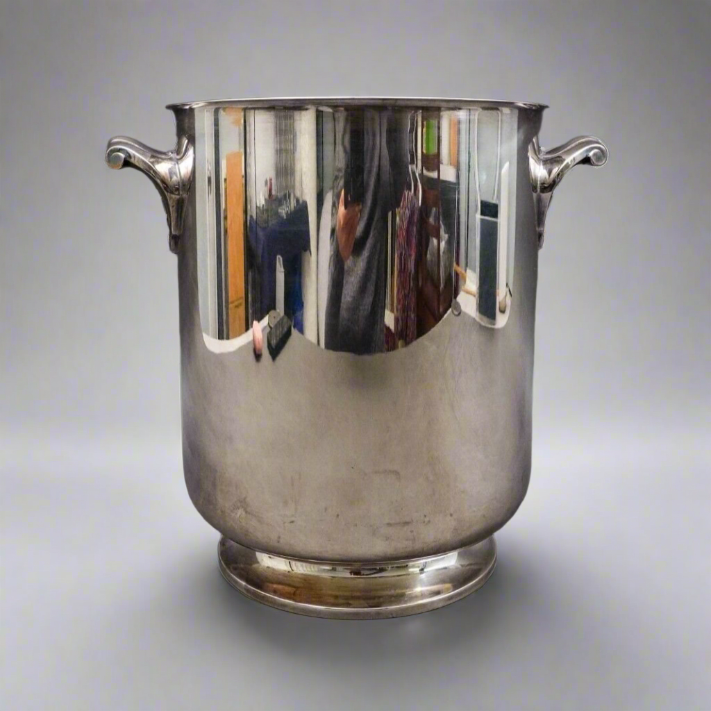 Christofle France Gallia Ormesson Silver Plated Champagne Bucket Wine Cooler