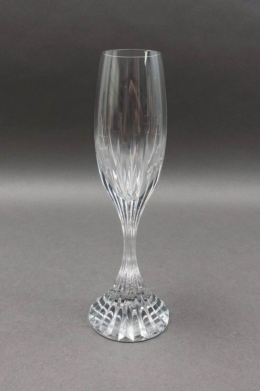 Baccarat Crystal France Massena 8 1/2" Champagne Flute Glasses Set Of 5