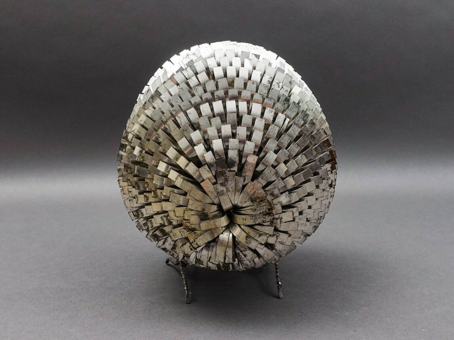 Sergio Bustamante Vintage MCM Brutalist Mixed Metal Bird Owl Sculpture 8.75"
