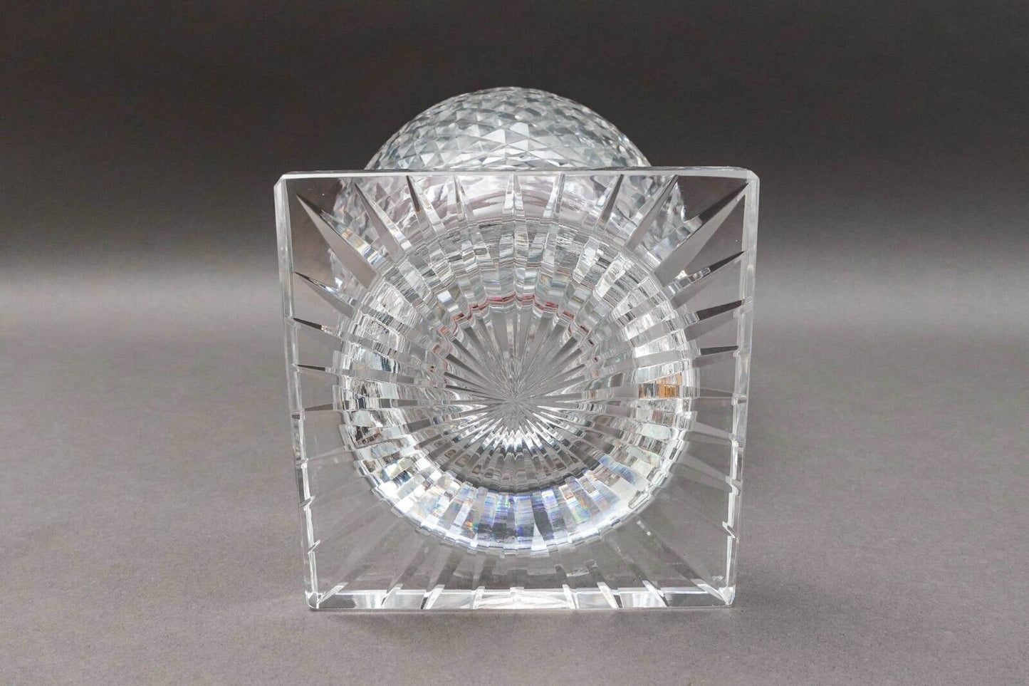 Waterford Ireland Vintage Master Cutter Collection Footed Crystal Vase 10 1/2"