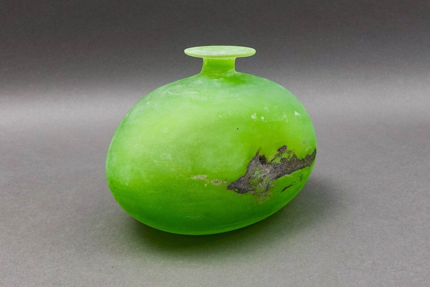 Gino Cenedese Signed Vetri Murano Italian Vintage Mid Century Scavo Glass Vase