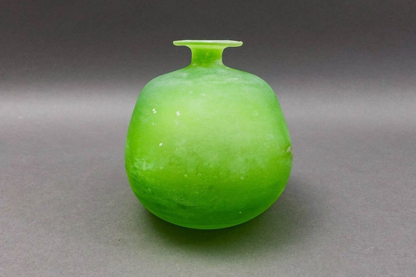 Gino Cenedese Signed Vetri Murano Italian Vintage Mid Century Scavo Glass Vase