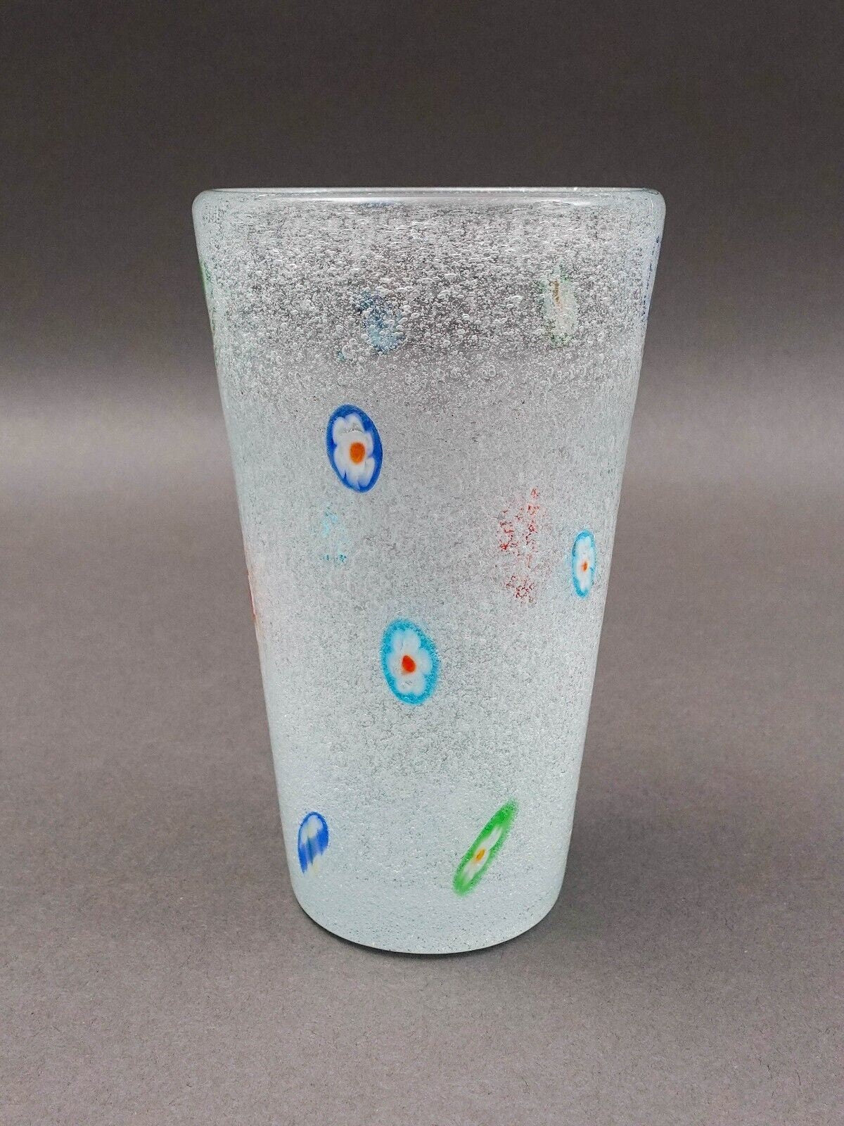 Crate & Barrel Zazz Millefiori 5 5/8" Highball Tumbler Glasses Set Of 6