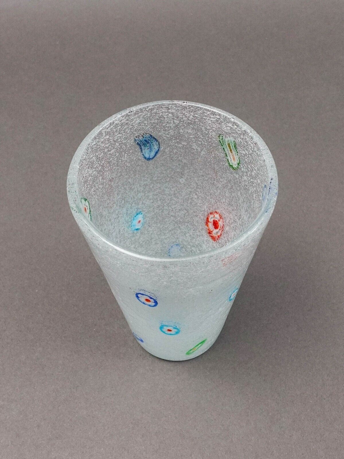 Crate & Barrel Zazz Millefiori 5 5/8" Highball Tumbler Glasses Set Of 6