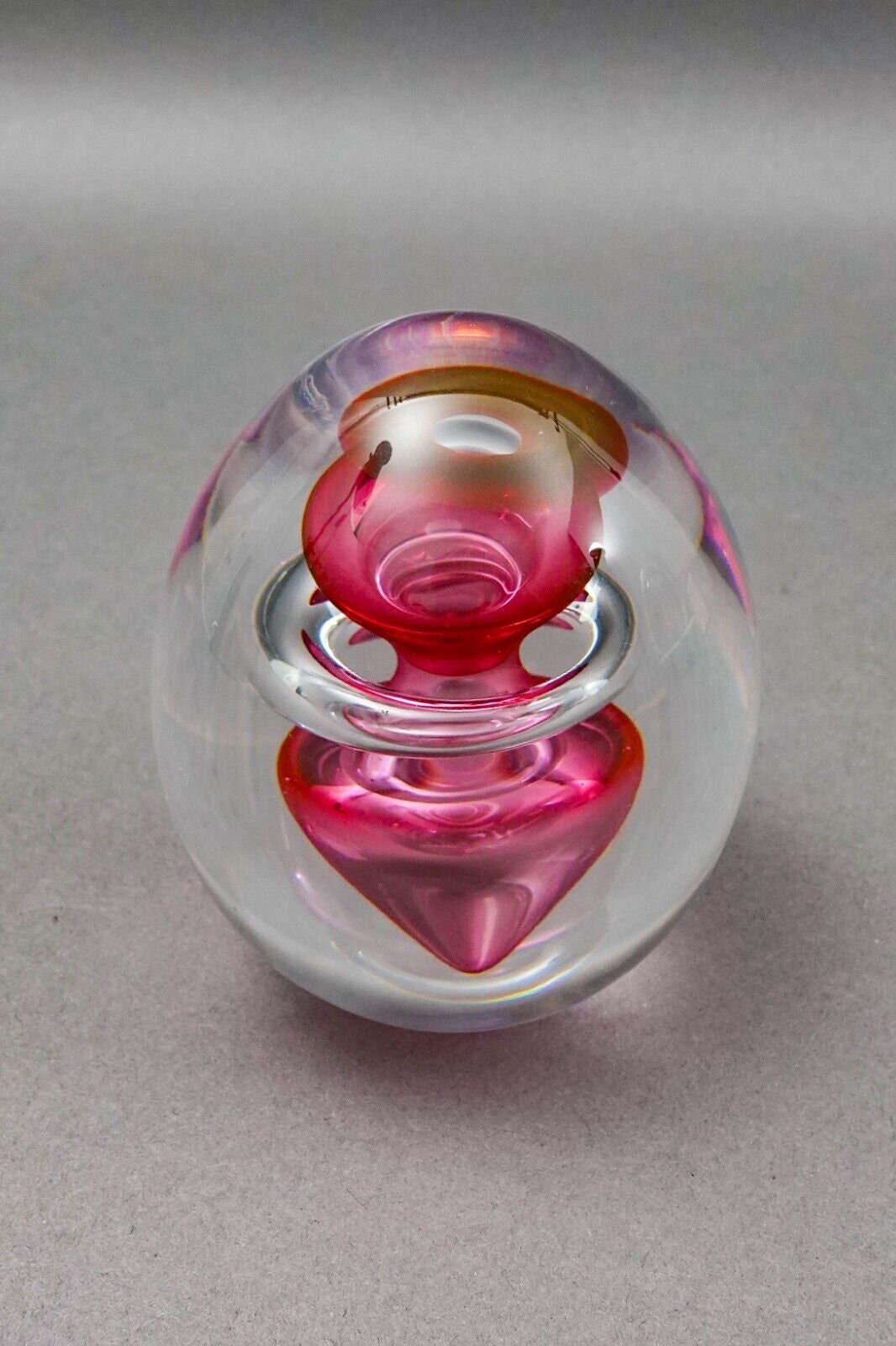 Studio Ahus Sweden 1994 Hanne Dreutler & Arthur Zirnsack Art Glass Paperweight
