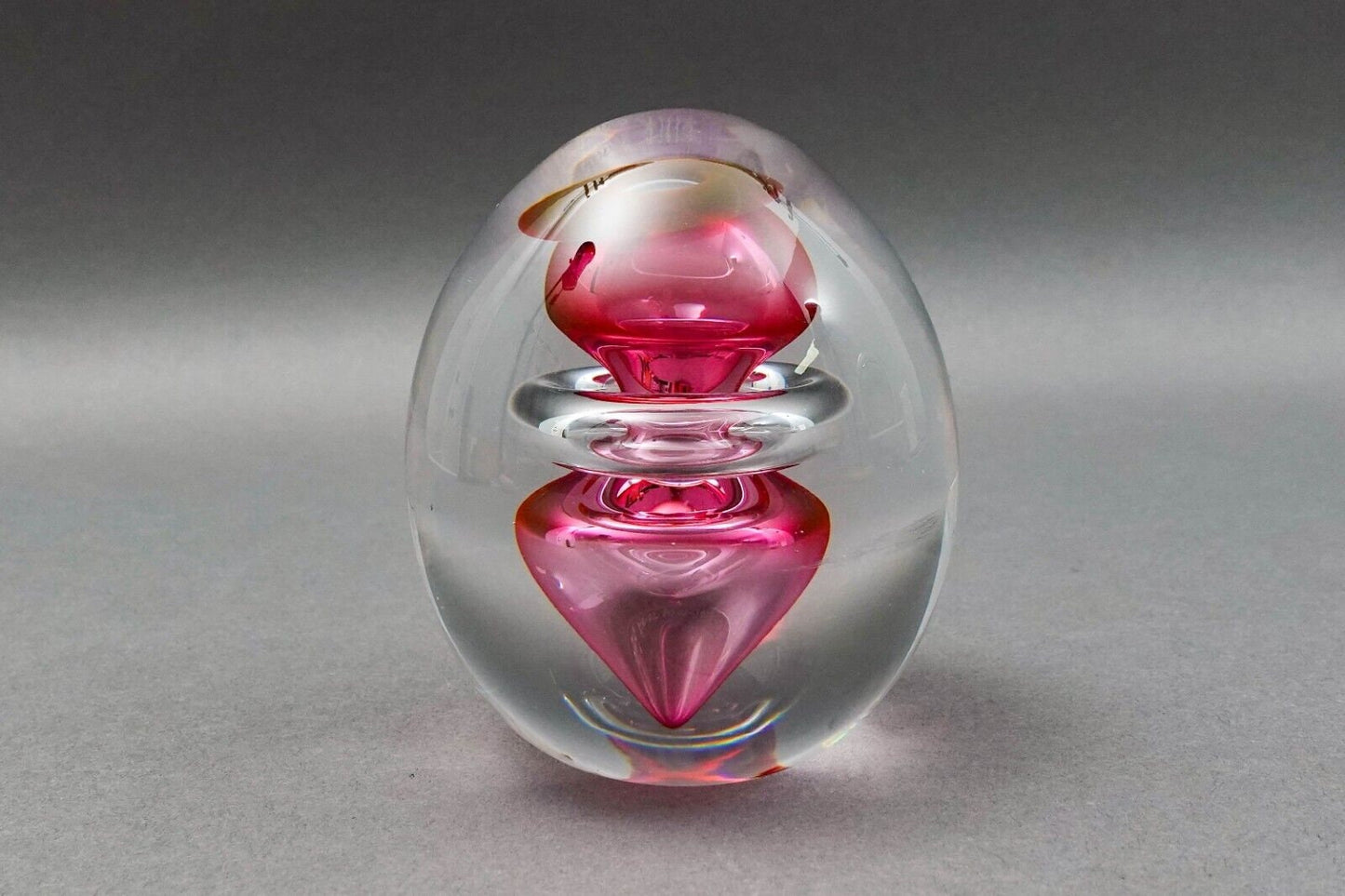 Studio Ahus Sweden 1994 Hanne Dreutler & Arthur Zirnsack Art Glass Paperweight