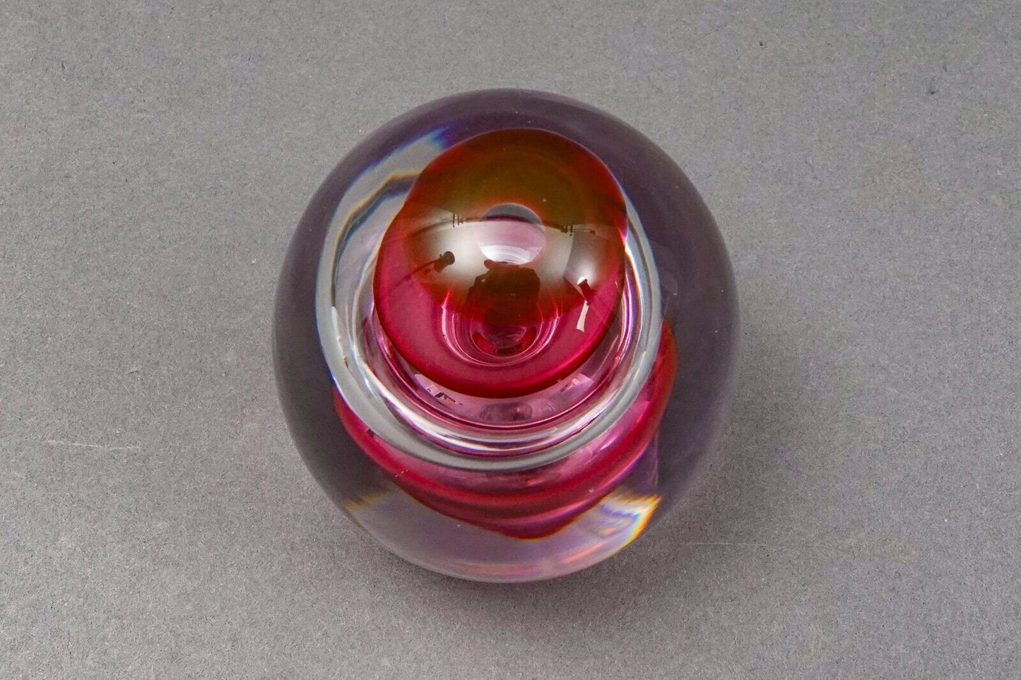 Studio Ahus Sweden 1994 Hanne Dreutler & Arthur Zirnsack Art Glass Paperweight