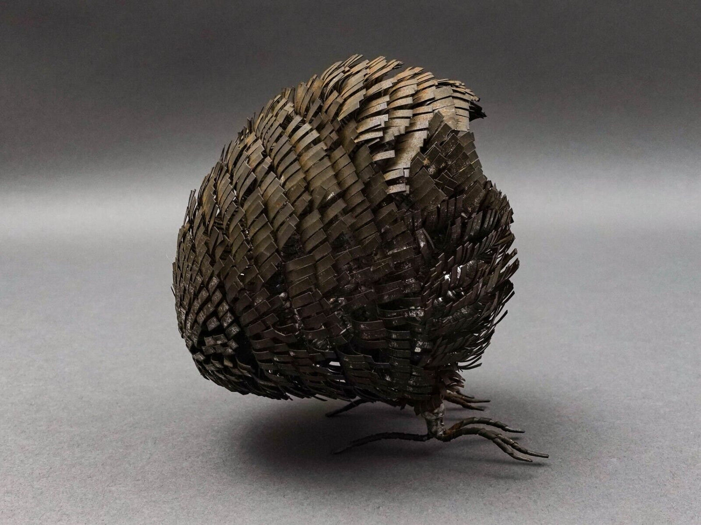 Sergio Bustamente Mexican Brutalist Mid Century Modern Metal Art Owl Sculpture