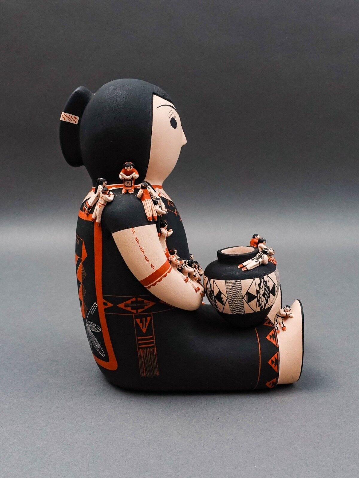Dena Suina Cochiti Pueblo New Mexico Storyteller 30 Children Pottery Sculpture