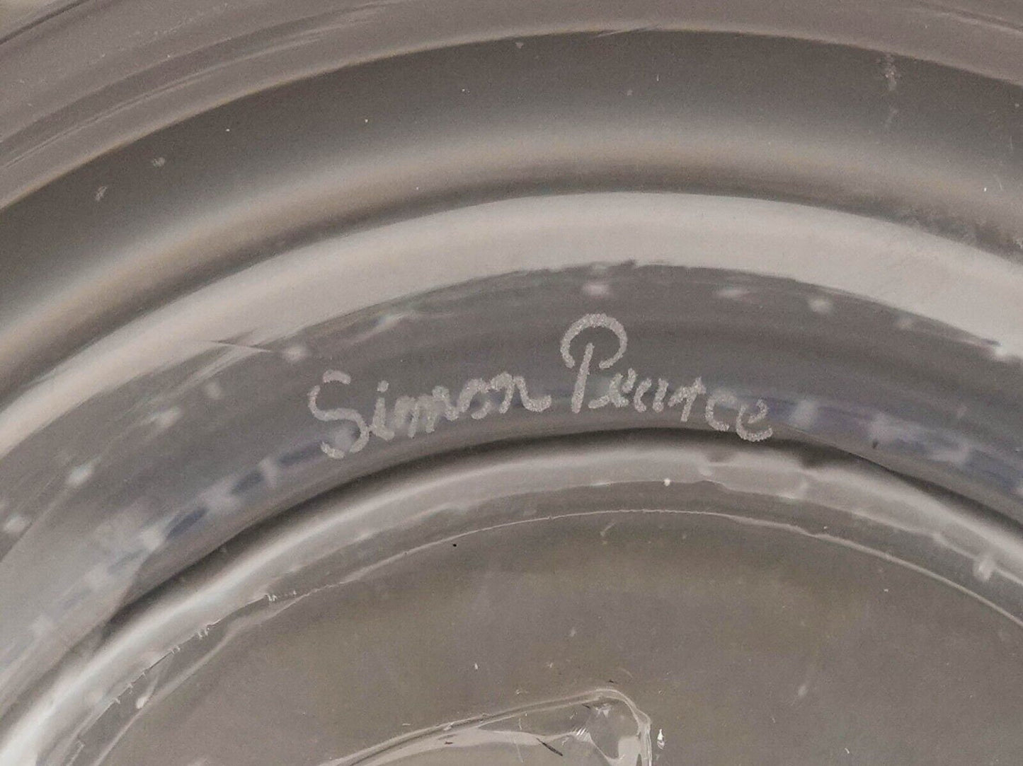 Simon Pearce Bless This Home With Love And Laughter Crystal Centerpiece Bowl 14"