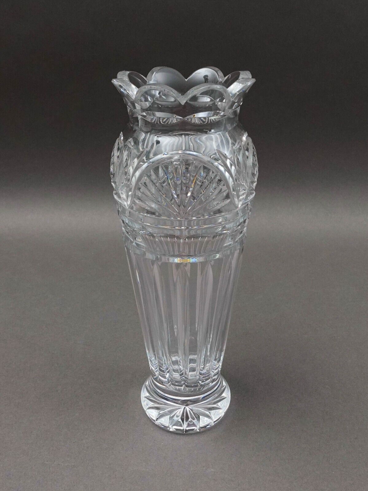 Waterford Crystal Jim O'Leary 50th Anniversary Vase 9 1/2"