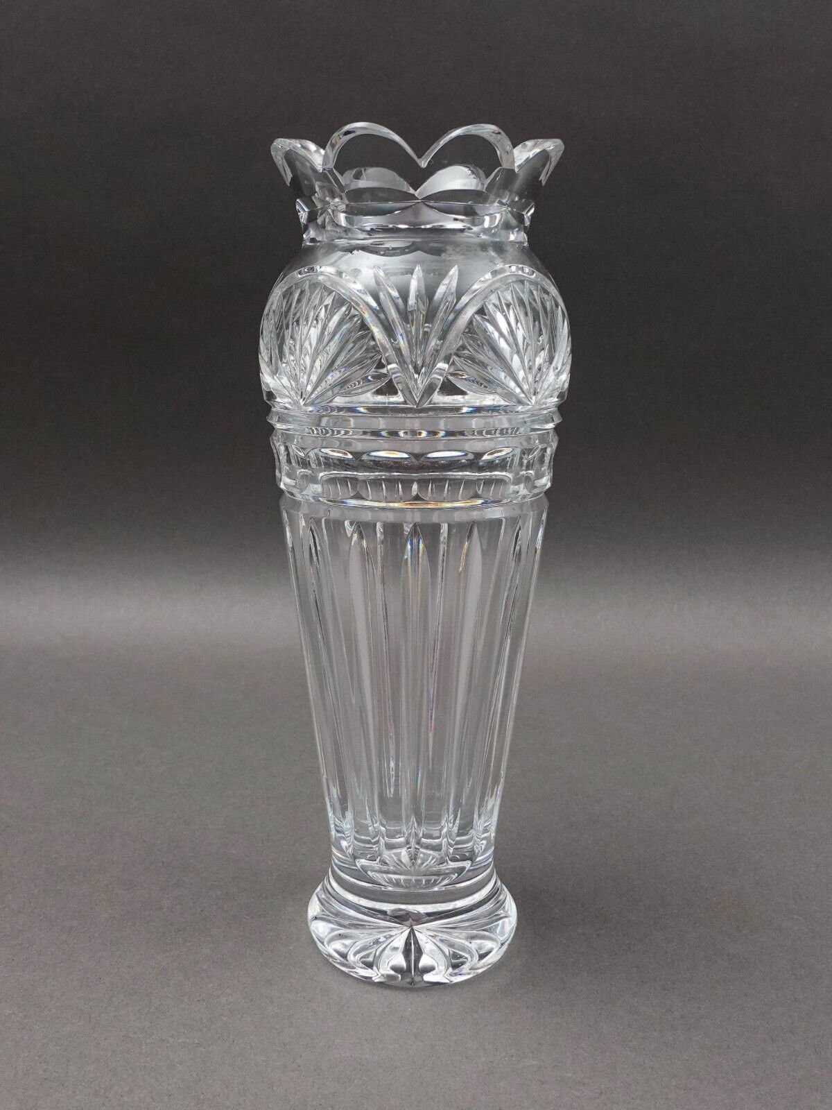 Waterford Crystal Jim O'Leary 50th Anniversary Vase 9 1/2"