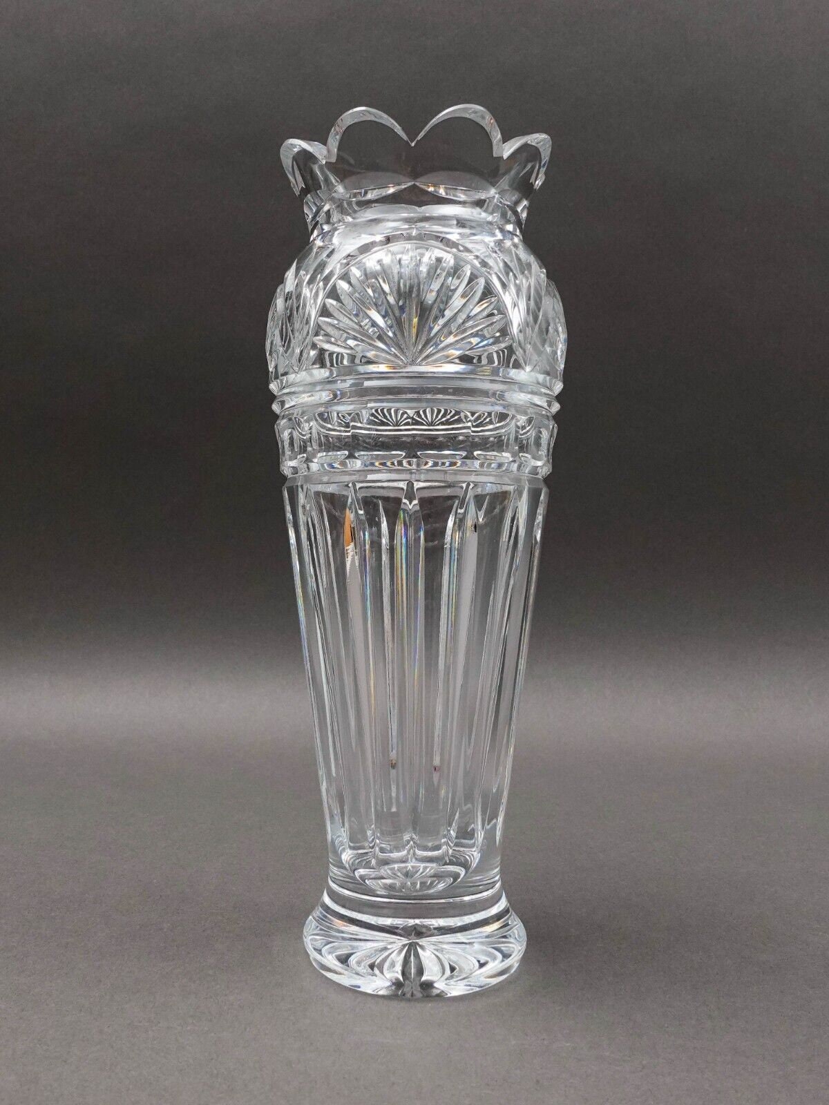Waterford Crystal Jim O'Leary 50th Anniversary Vase 9 1/2"