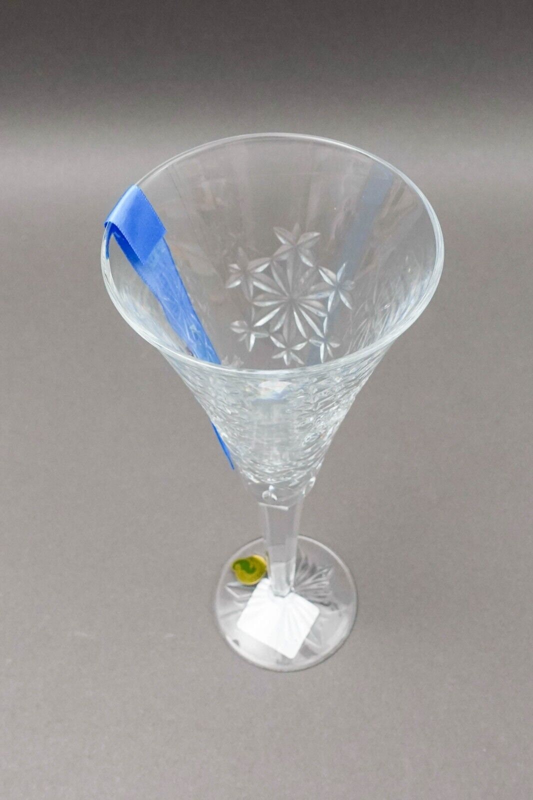 Waterford Crystal Snowflake Wishes "Goodwill "Clear Glass Champagne Flute (Read)