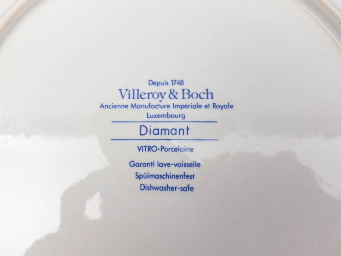 Villeroy & Boch Germany Diamant White Rimmed Soup Bowl Set Of 5