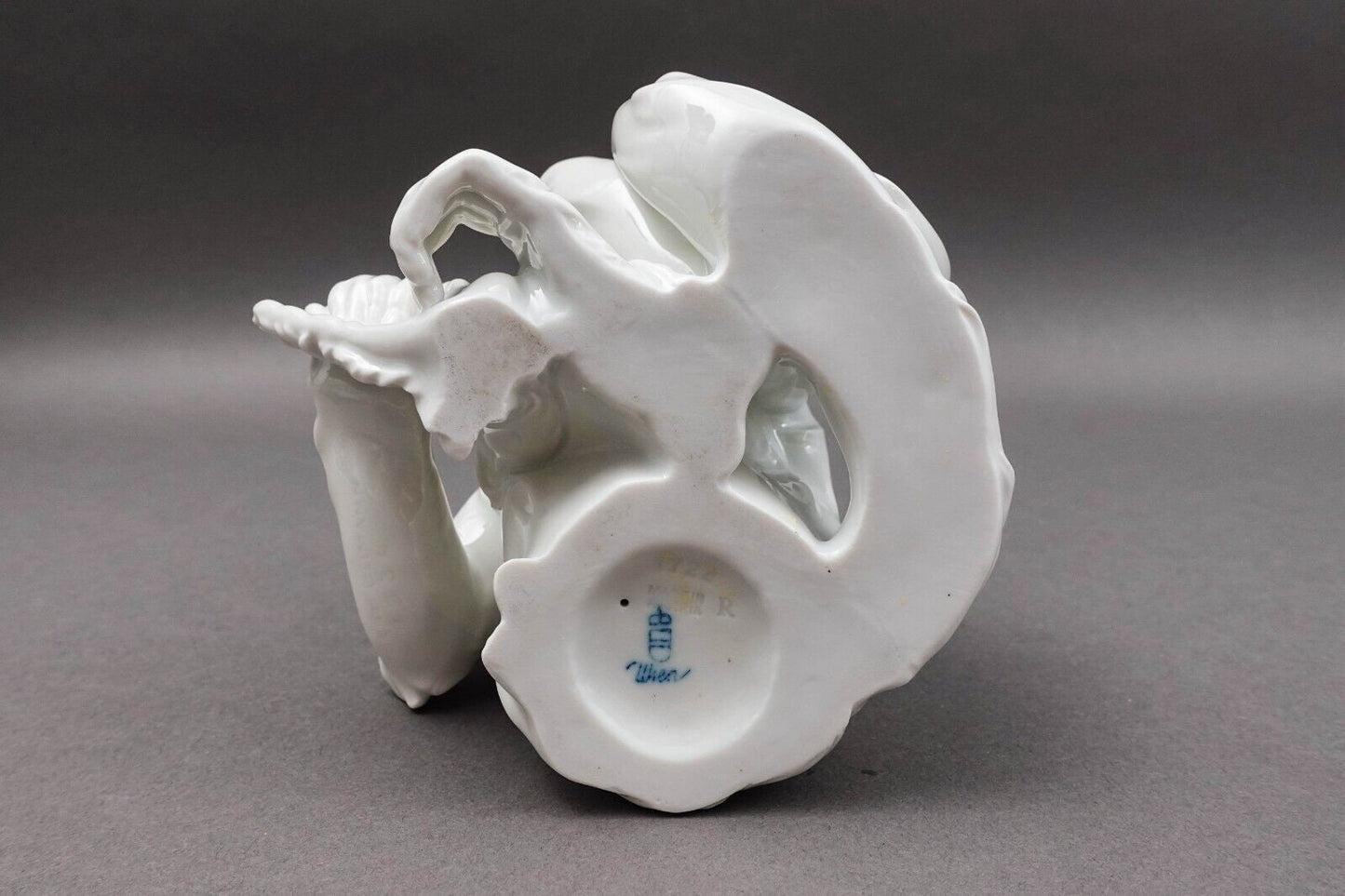 Robert Ullmann Royal Vienna Augarten Wien Austria White Porcelain Sitting Monkey