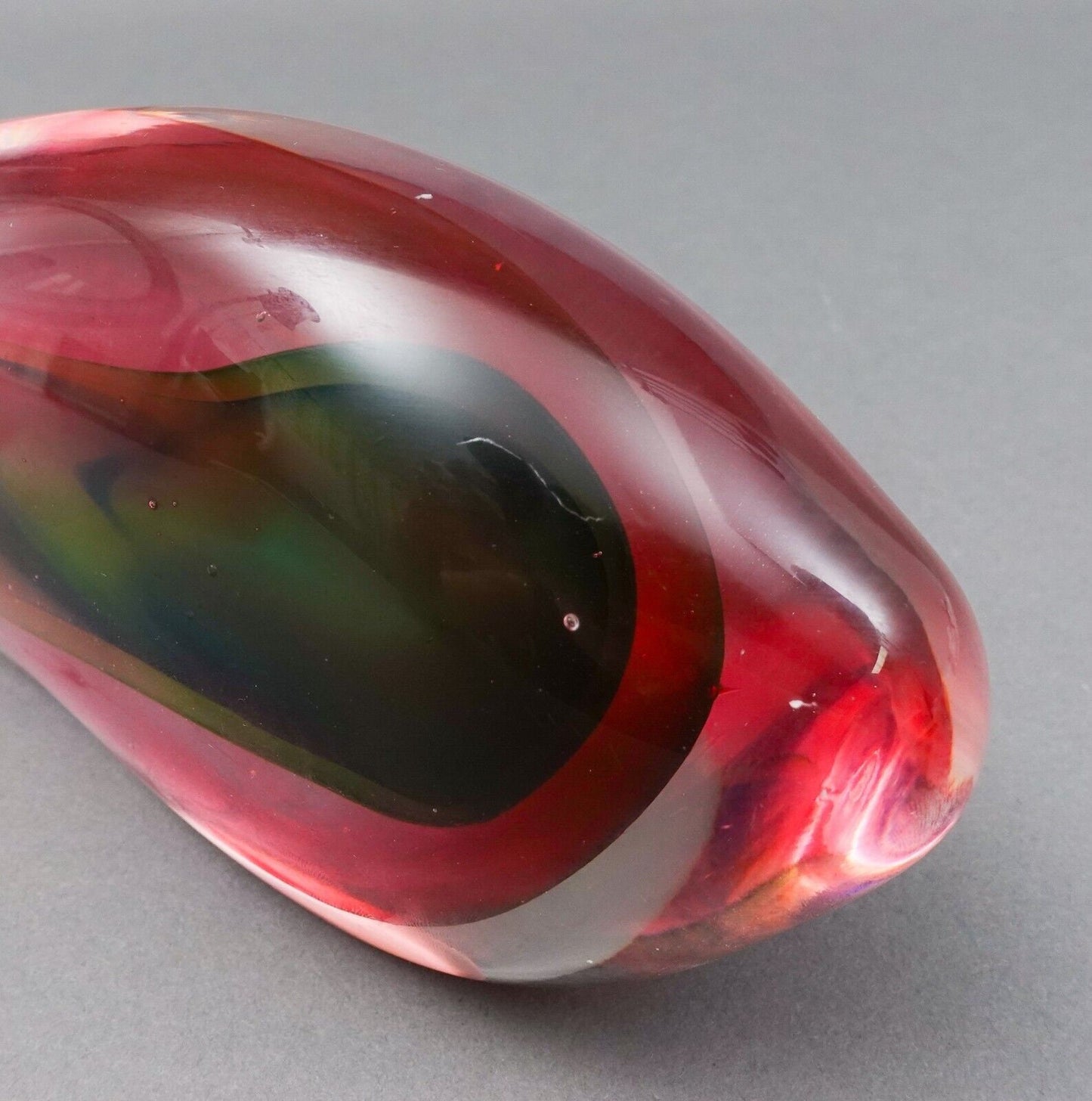 Seguso Signed MCM Italian Murano Art Glass Colorful Fish Sculpture 12"