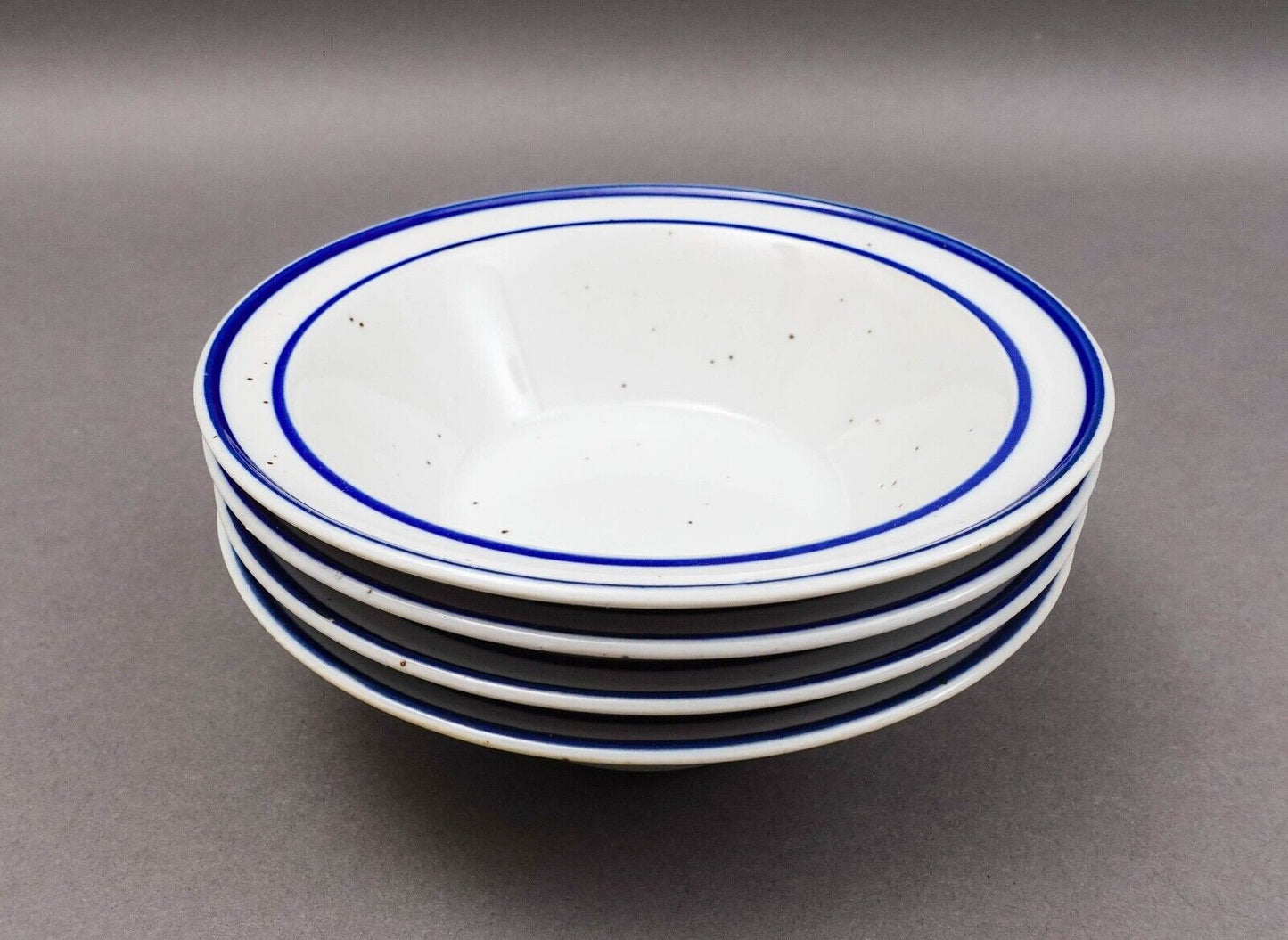 Dansk Blue Mist Rimmed 6 1/4" Fruit Berry Dessert Sauce Bowl Set Of 4