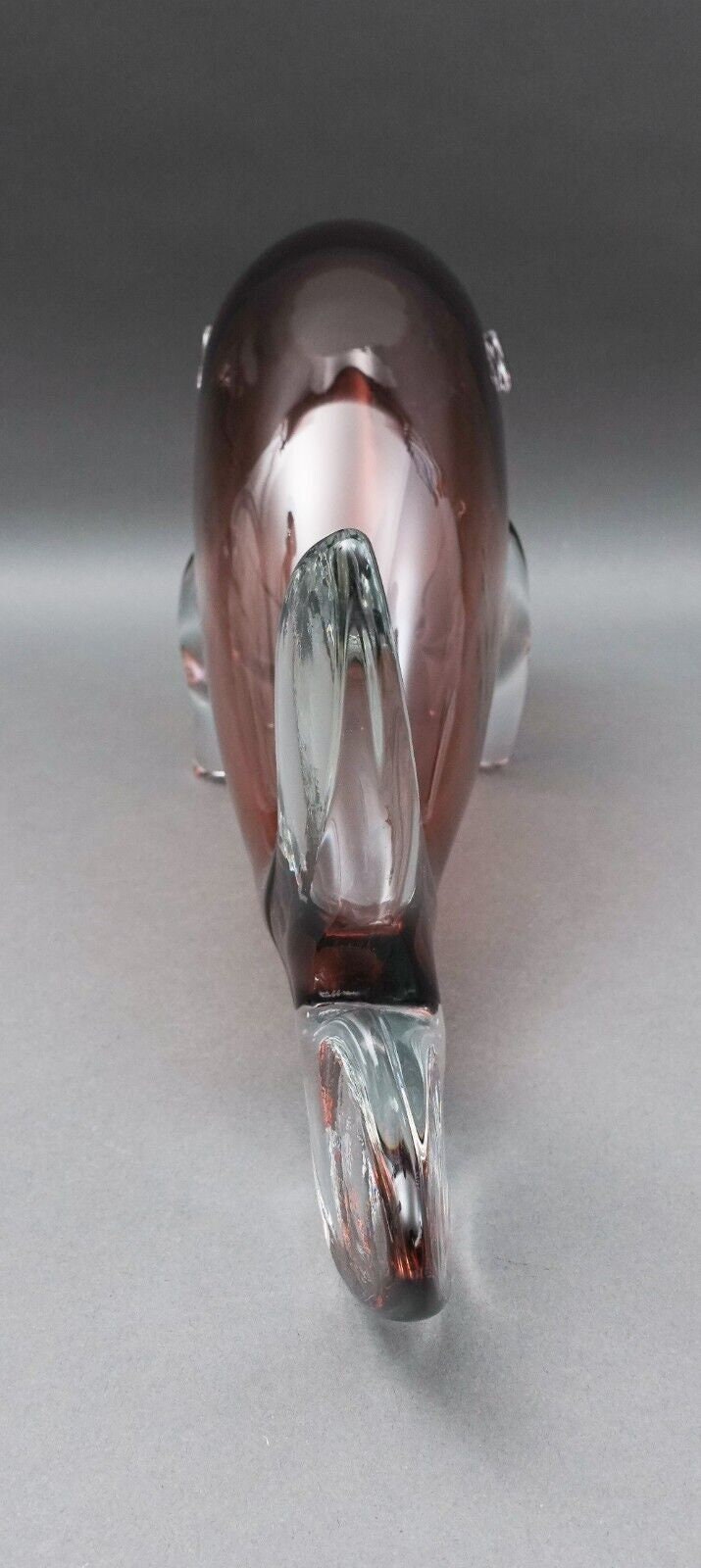 Blenko USA Winslow Anderson MCM Hand Blown Art Glass Fish Sculpture 16 1/2"