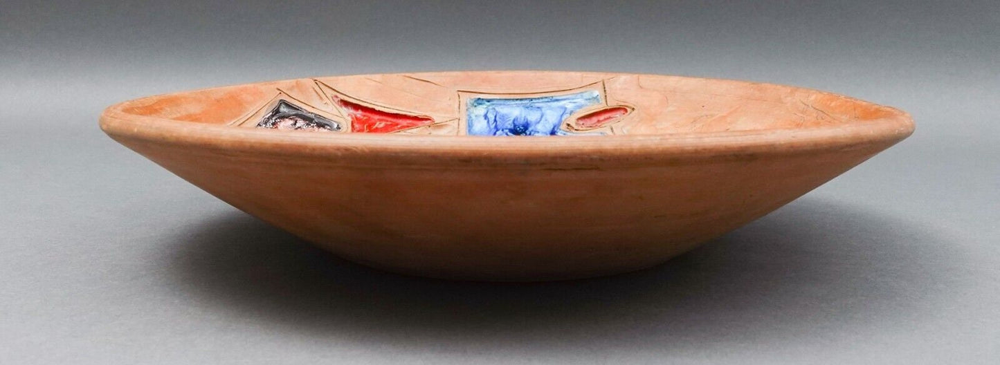 Raymor Bitossi Alvino Bagni Italy MCM Terra Cotta Art Pottery Plate 10 3/4"