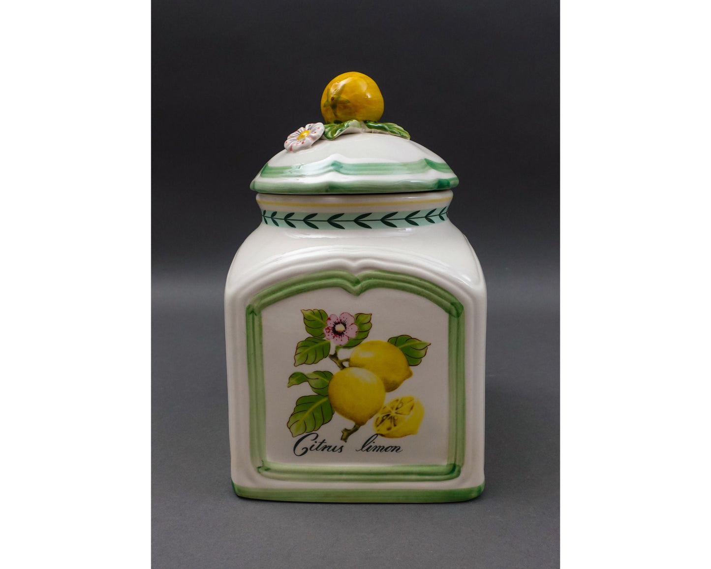 Villeroy & Boch Germany French Garden Charm Citrus Limon Lidded Jar Canister