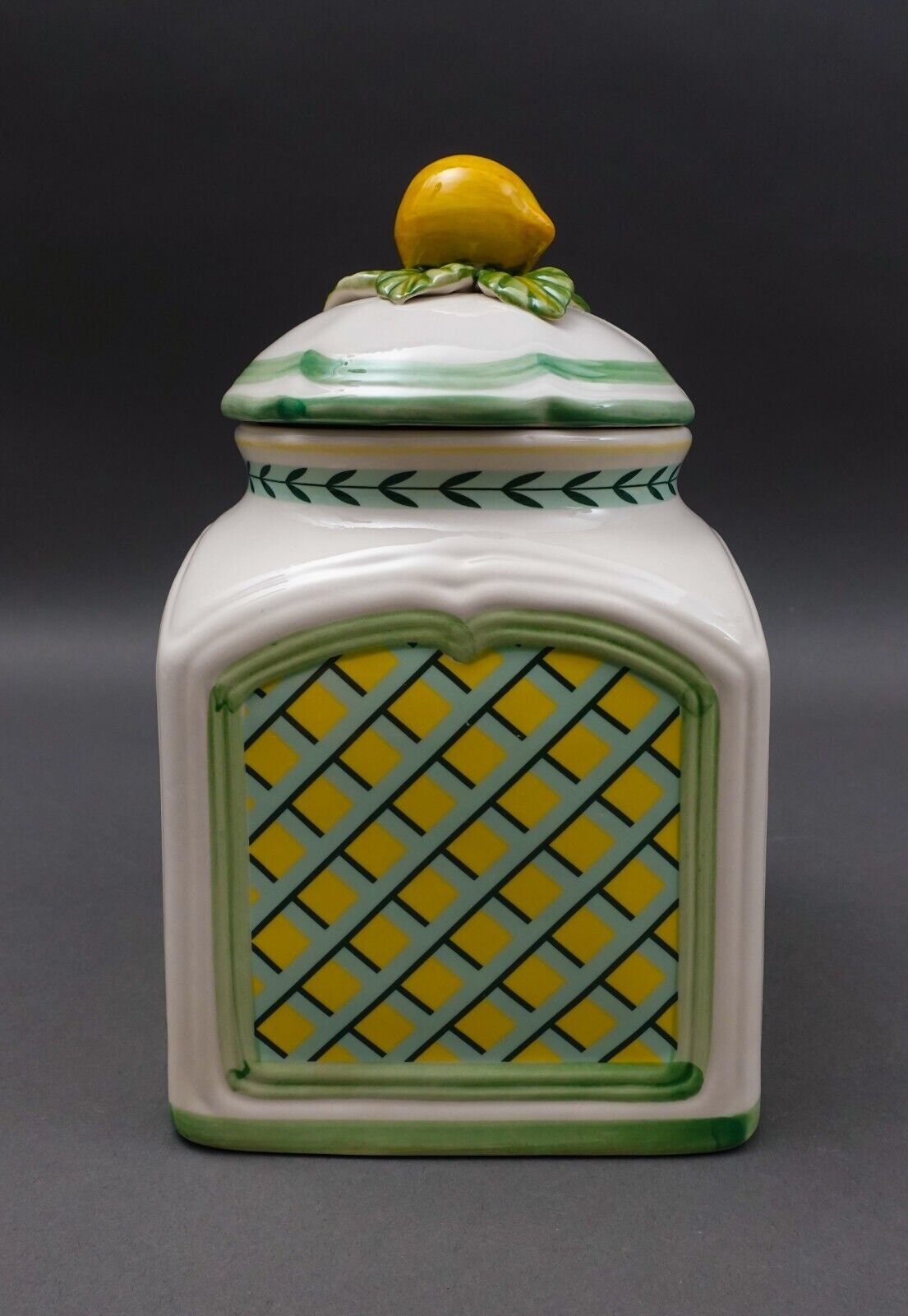 Villeroy & Boch Germany French Garden Charm Citrus Limon Lidded Jar Canister