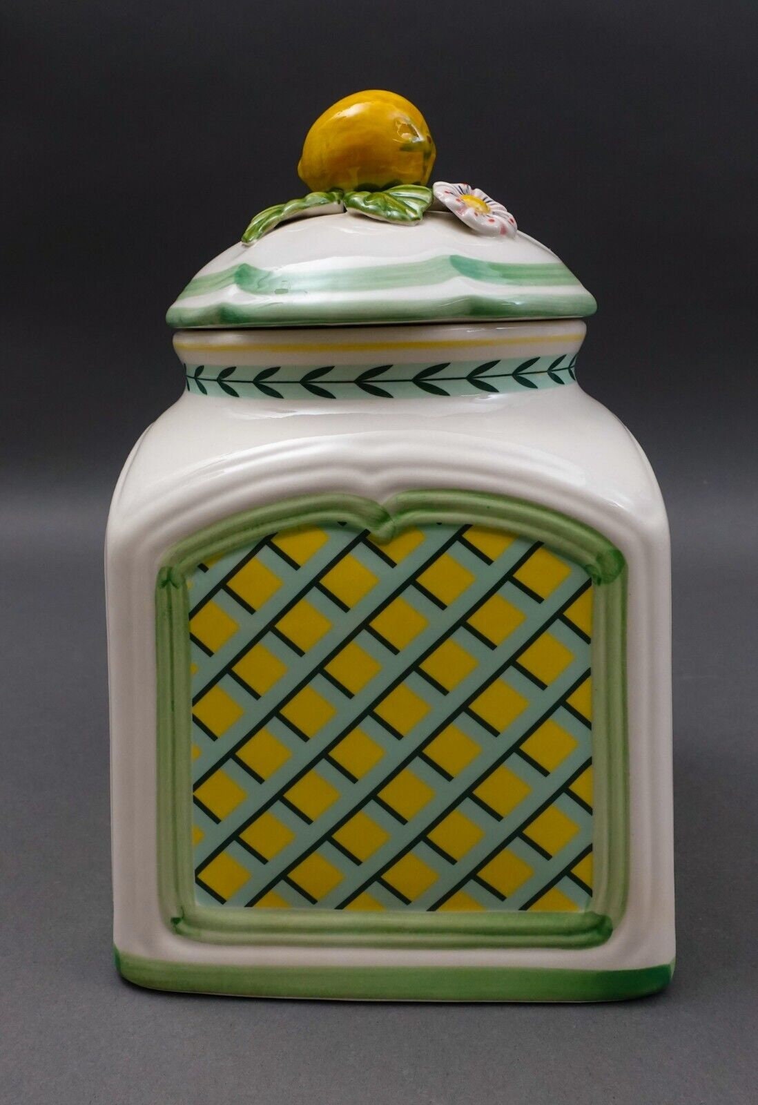 Villeroy & Boch Germany French Garden Charm Citrus Limon Lidded Jar Canister