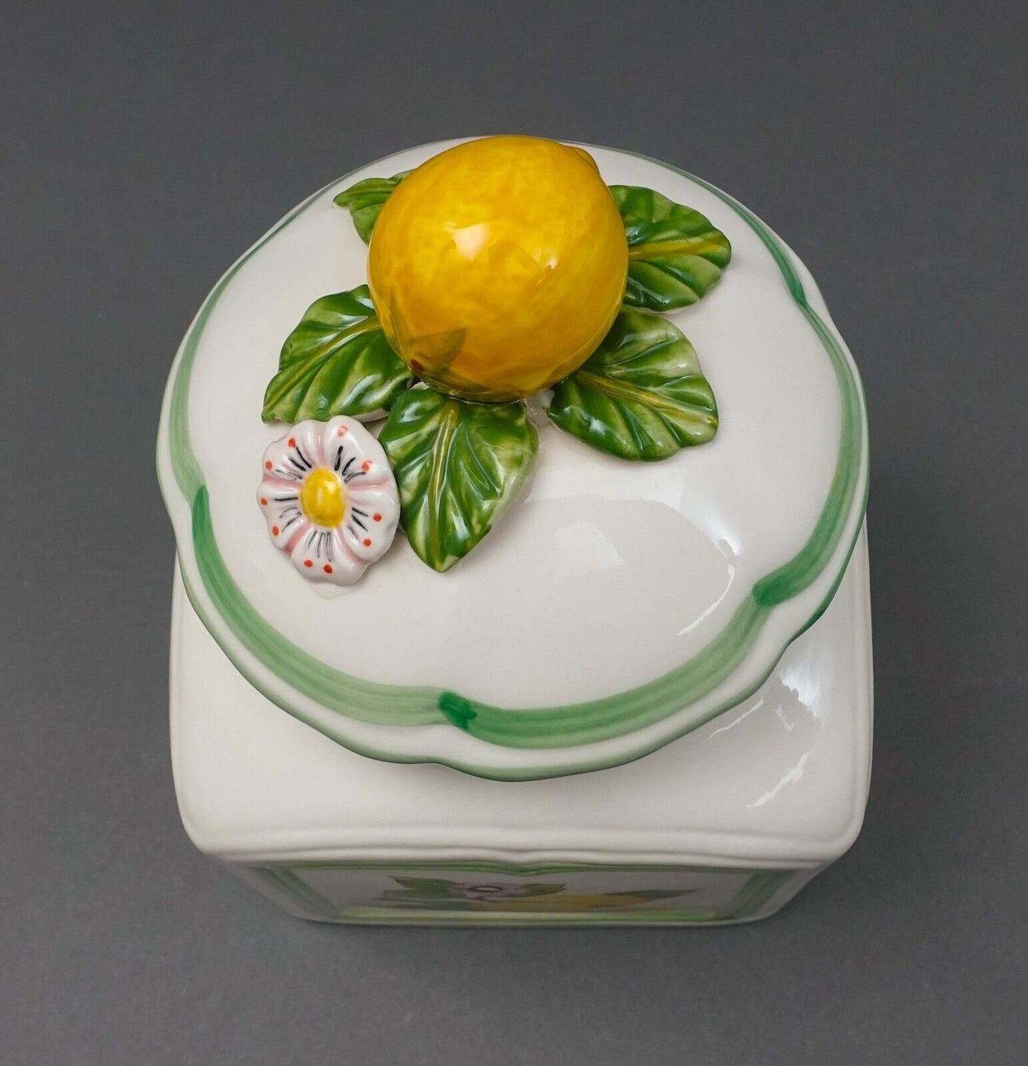 Villeroy & Boch Germany French Garden Charm Citrus Limon Lidded Jar Canister