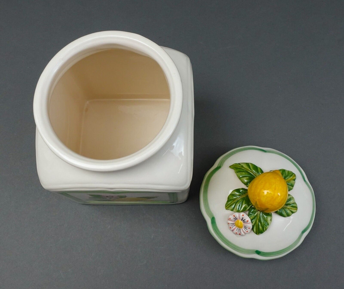 Villeroy & Boch Germany French Garden Charm Citrus Limon Lidded Jar Canister