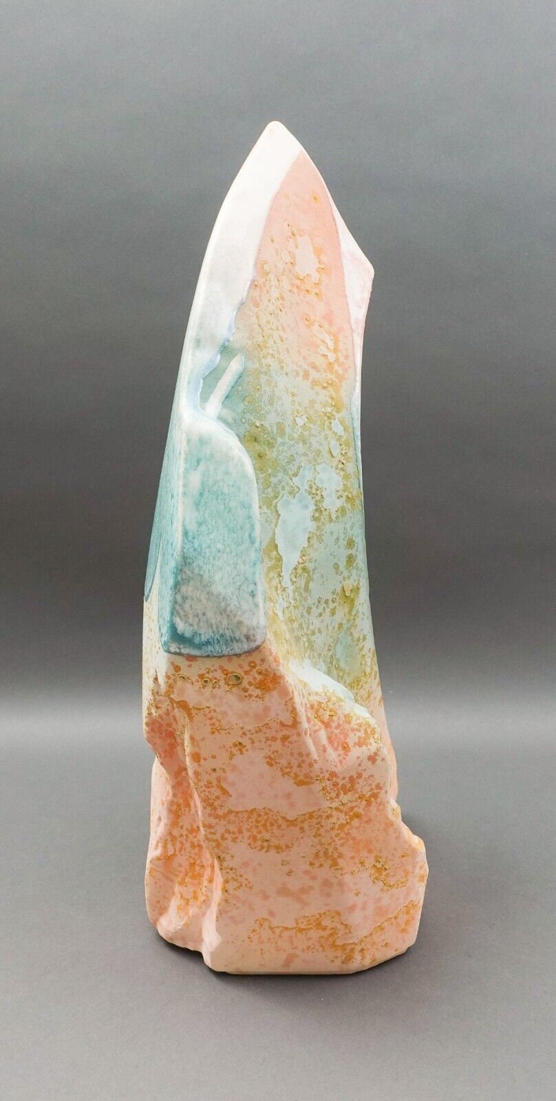 Tony Evans Signed Large Raku California Ceramic Studio Art Pottery Vase 20"