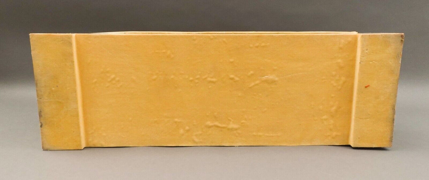 Maitland Smith Large Rattan Tessellated Stone Brass Jewelry Storage Pagoda Box