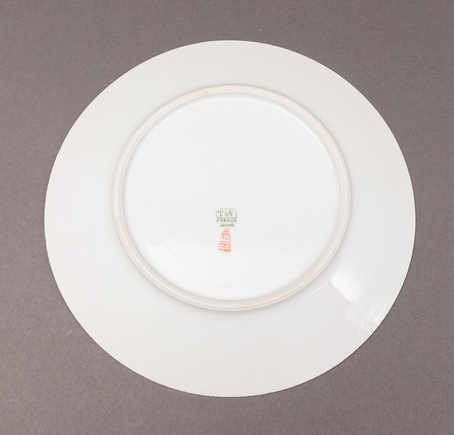 T&V Tresseman Vogt Limoges France Floral Porcelain 8 1/4" Salad Plate Set Of 4