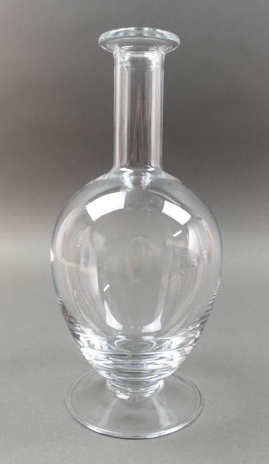 Faberge Crystal France Franklin Mint 1988 Snow Doves Wine Decanter (No Stopper)