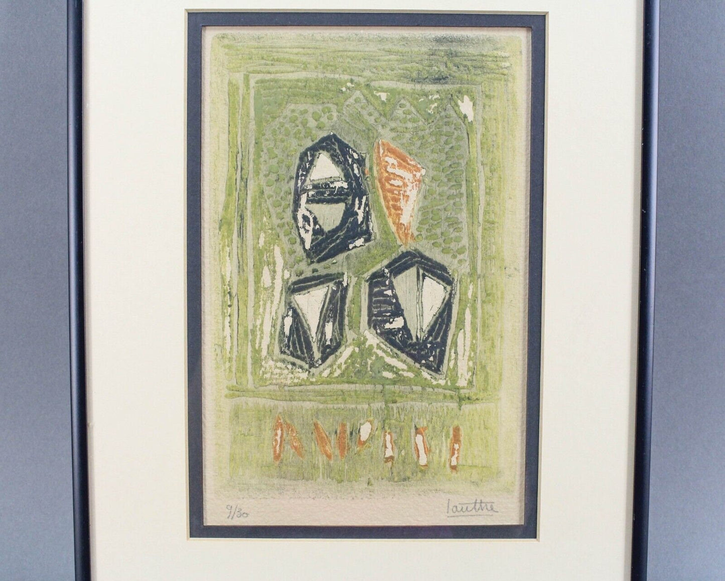 Marc-Antoine Louttre "Fragment Of Stone For Your Eyes" Signed 9/30 Lino Entaglio