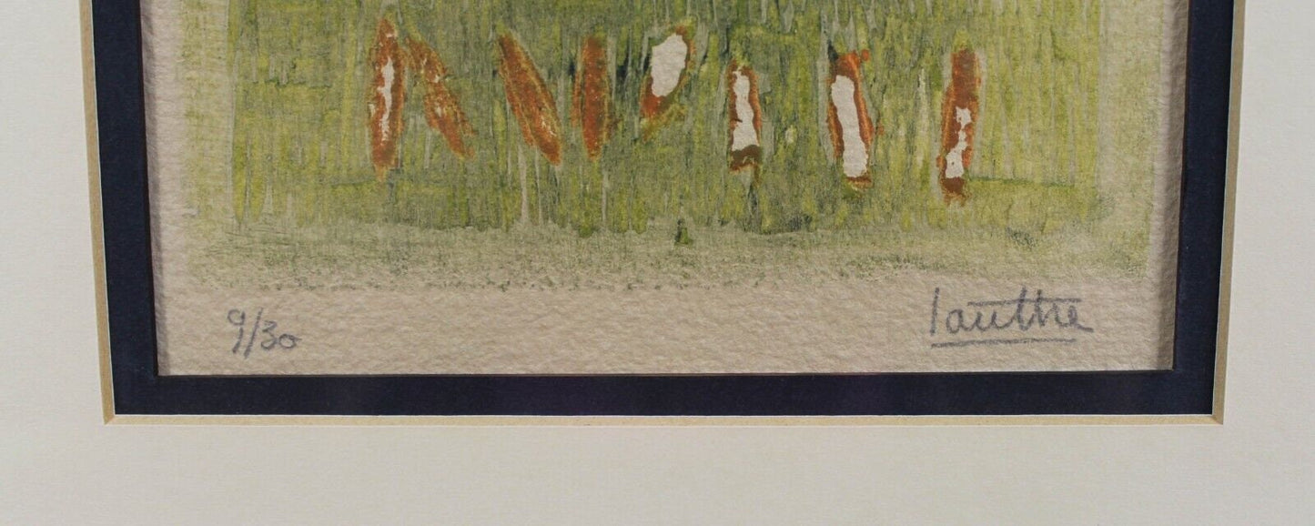 Marc-Antoine Louttre "Fragment Of Stone For Your Eyes" Signed 9/30 Lino Entaglio