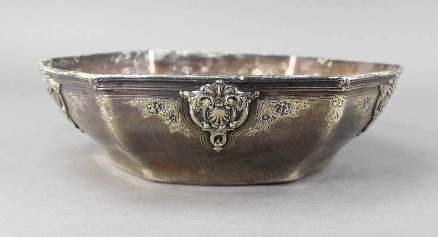 Tiffany & Co Sterling Silver Antique 18165 C Makers 7068 Hexagonal Bowl 546g