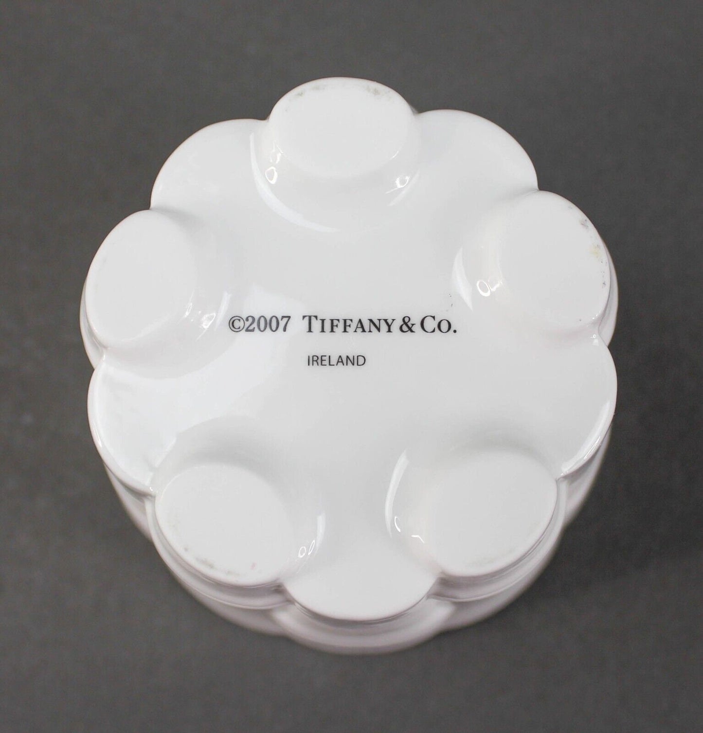 Tiffany & Co White Bamboo Pattern Creamer And Sugar Set Irish Ireland 2007