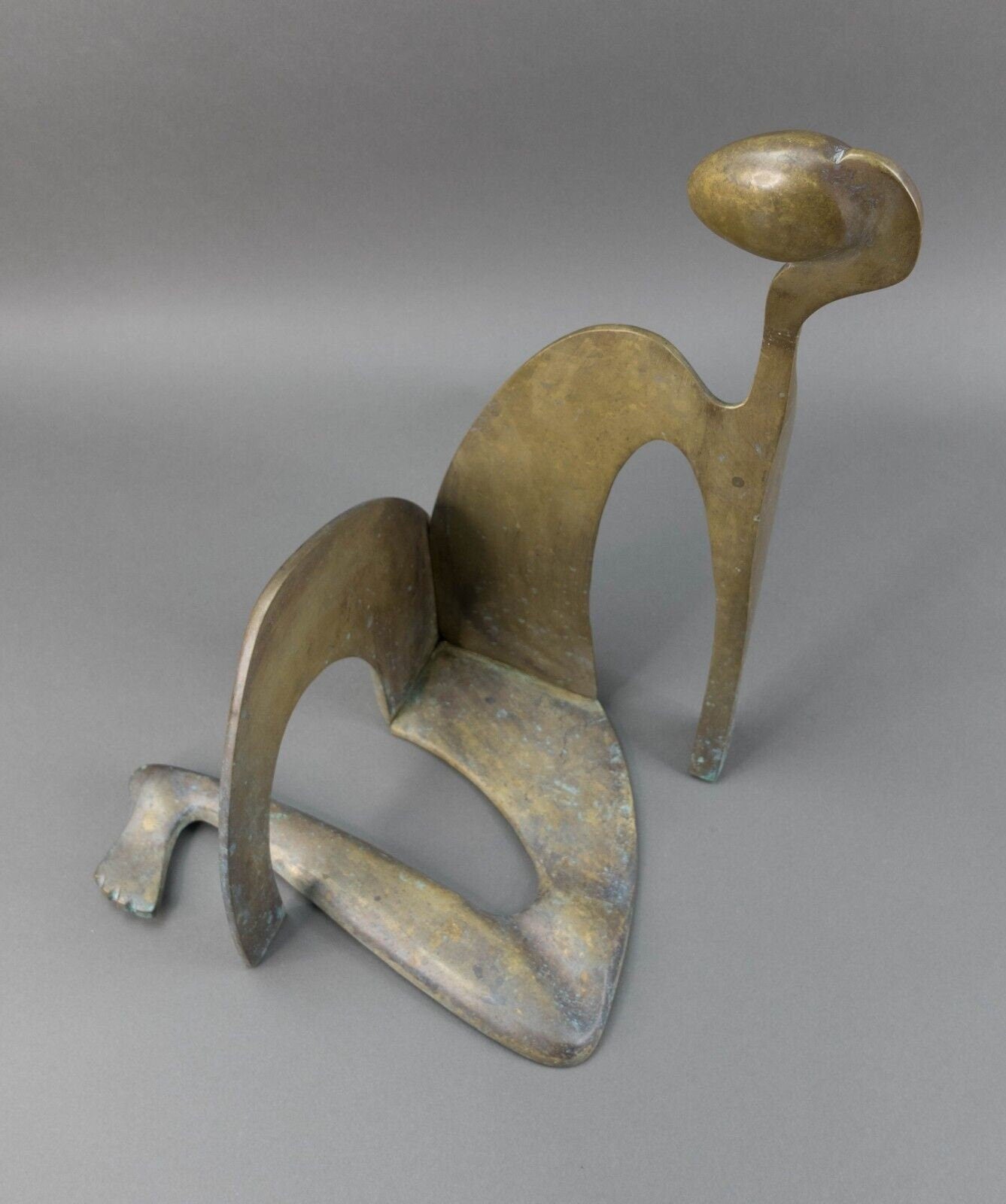 Arleen Eichengreen & Nancy Gensburg Signed Abstract Reclining Figure Sculpture